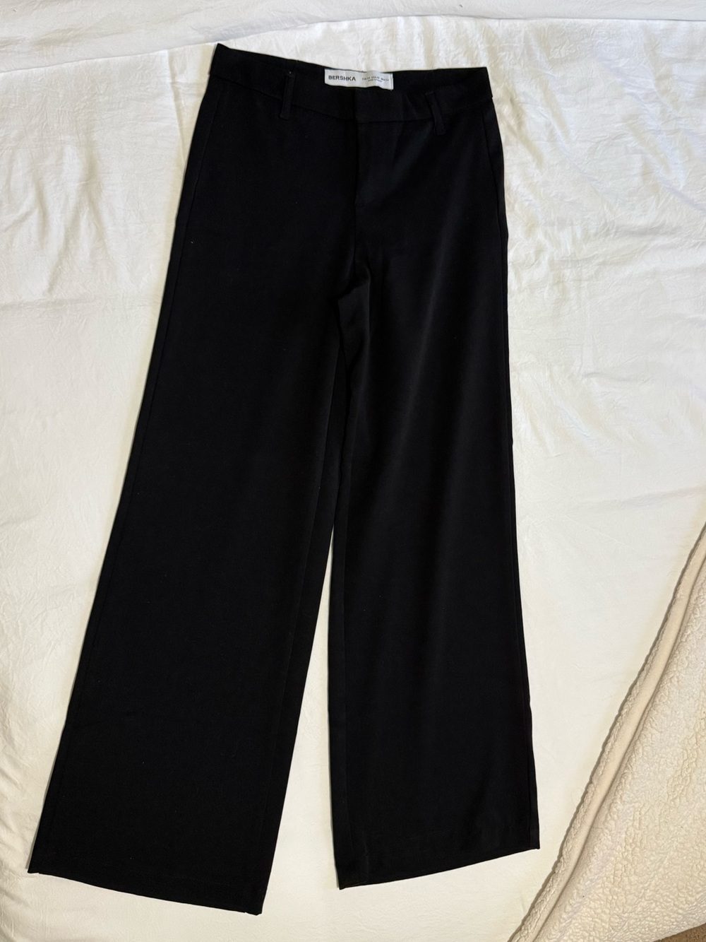 Bershka Black High-Waist Trousers